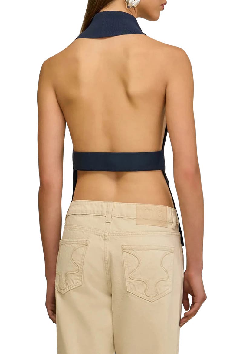 Wake Sleeveless Turtleneck Sweater, Alternate, color, DEEP LAKE