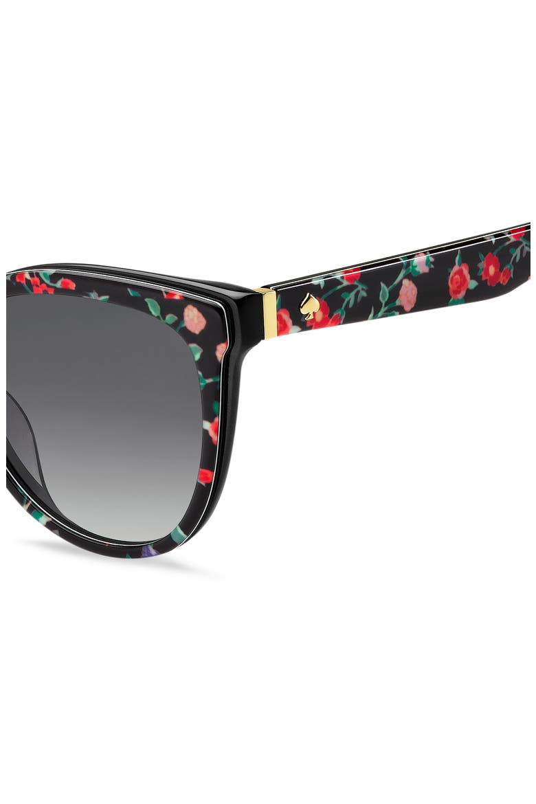 Daesha 56mm Gradient Cat Eye Sunglasses, Alternate, color, PATTERN BLACK/ DARK GREY SF