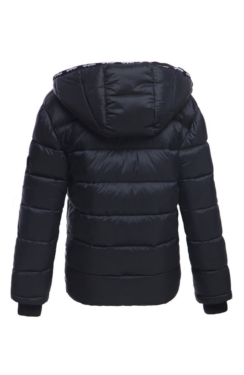 Rokka&Rolla Kids' Heavyweight Fleece Lined Puffer Jacket, Alternate, color, Very Black