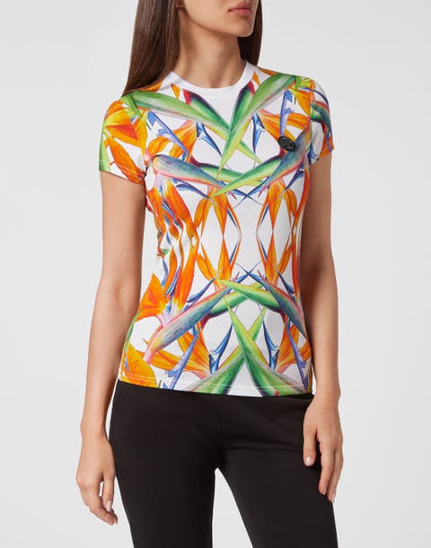 T-Shirt Round Neck Sexy Pure Fit Women