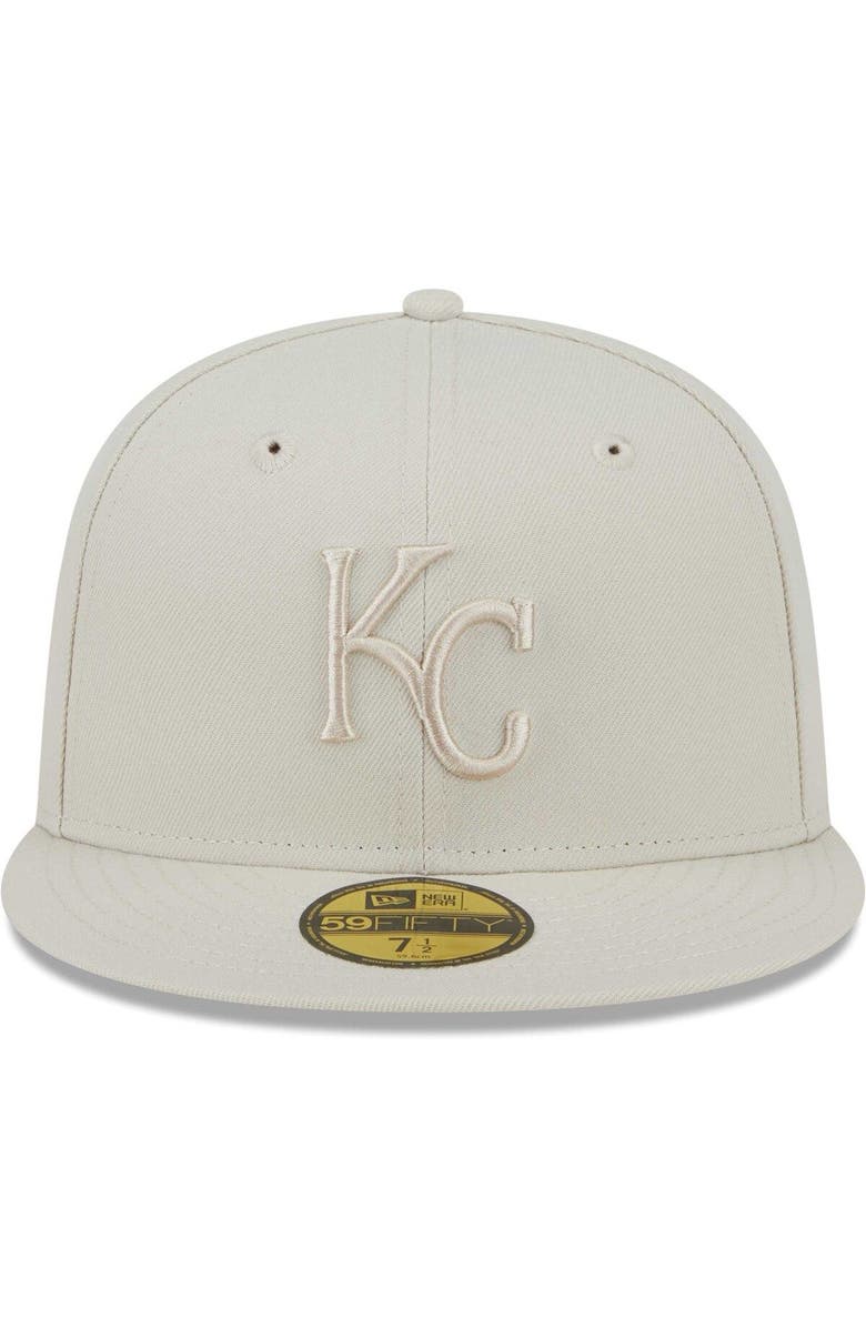 New Era Men's New Era Khaki Kansas City Royals Tonal 59FIFTY Fitted Hat, Alternate, color, 
