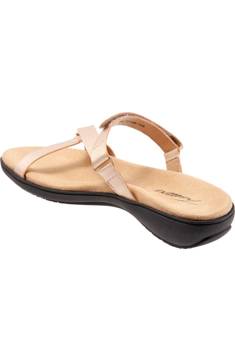 Trotters Raja Slide Sandal, Alternate, color, Champaign Metallic