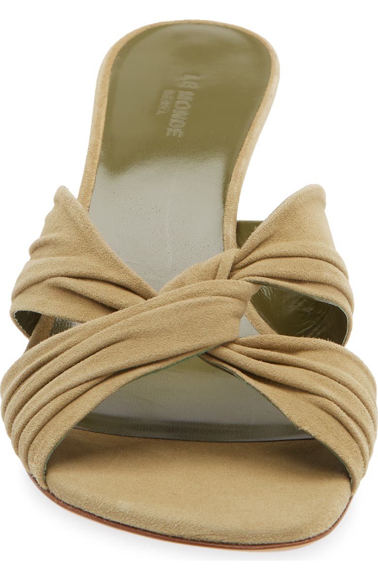 Le Monde Béryl Antonia Kitten Heel Slide Sandal, Alternate, color, Grey Green