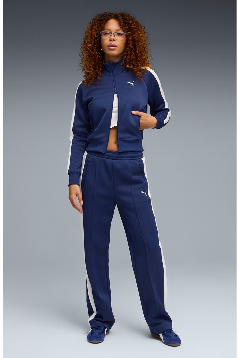 T7 Always On Crop Track Jacket, Alternate, color, BLUE JEWEL