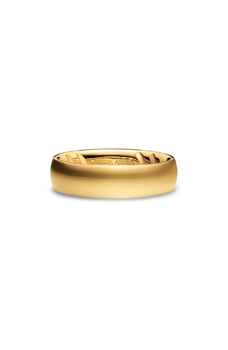 David Yurman Streamline Band Ring in 18K Yellow Gold, 6.2mm, Alternate, color, Gold