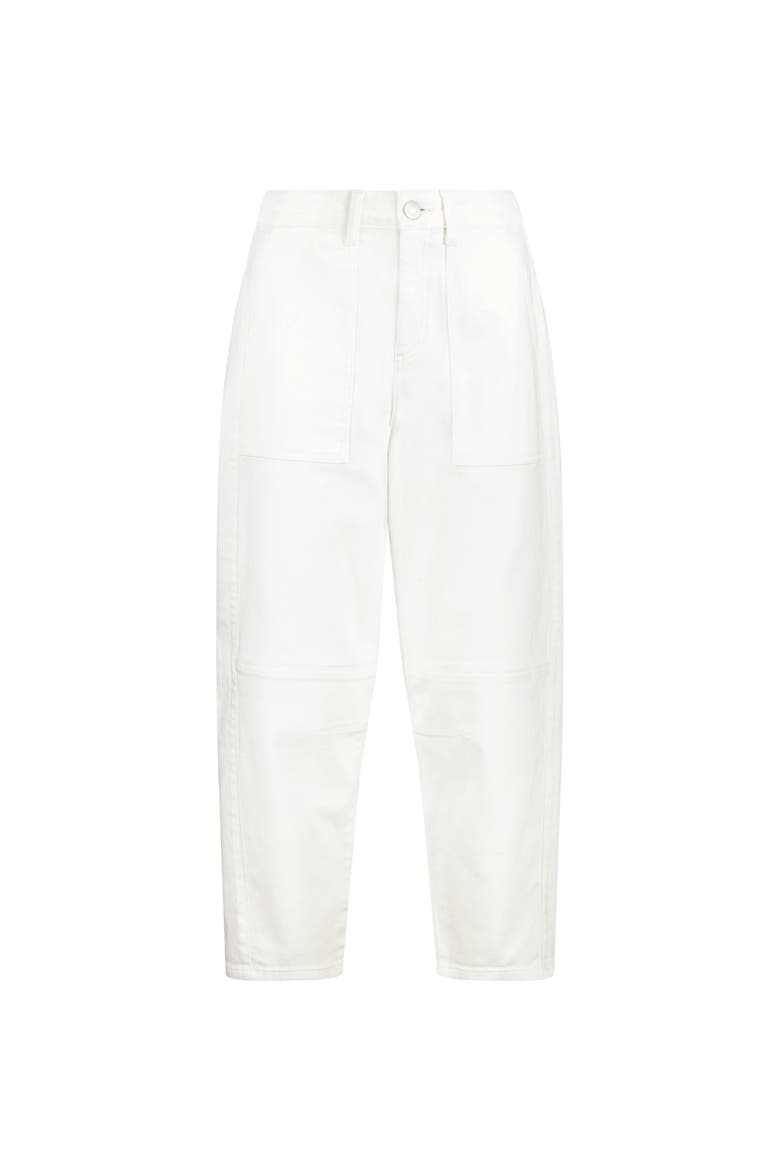 Reece Stretch Barrel Leg Cargo Jeans, Alternate, color, Soft White