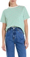 English Factory Striped Cotton Jersey Short Sleeve T-Shirt