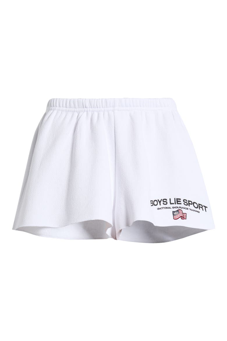 Kimmy Sport Shorts, Alternate, color, WHITE