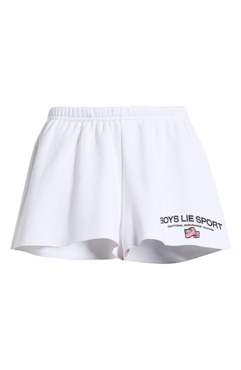 BOYS LIE Kimmy Sport Shorts, Alternate, color, White
