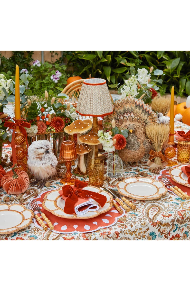 Mrs. Alice Putty & Orange Lotus Lampshade, Alternate, color, Neutral