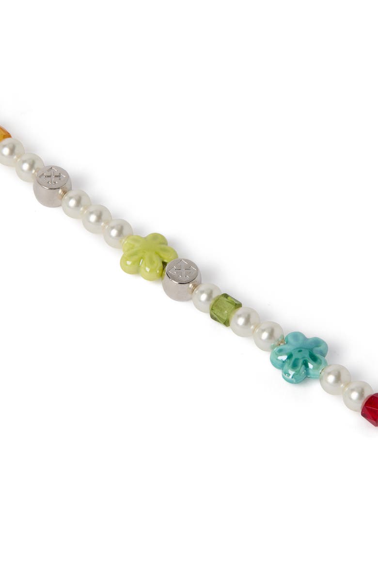 Women's Arrow Pearl & Beads Bracelet, Alternate, color, Silver