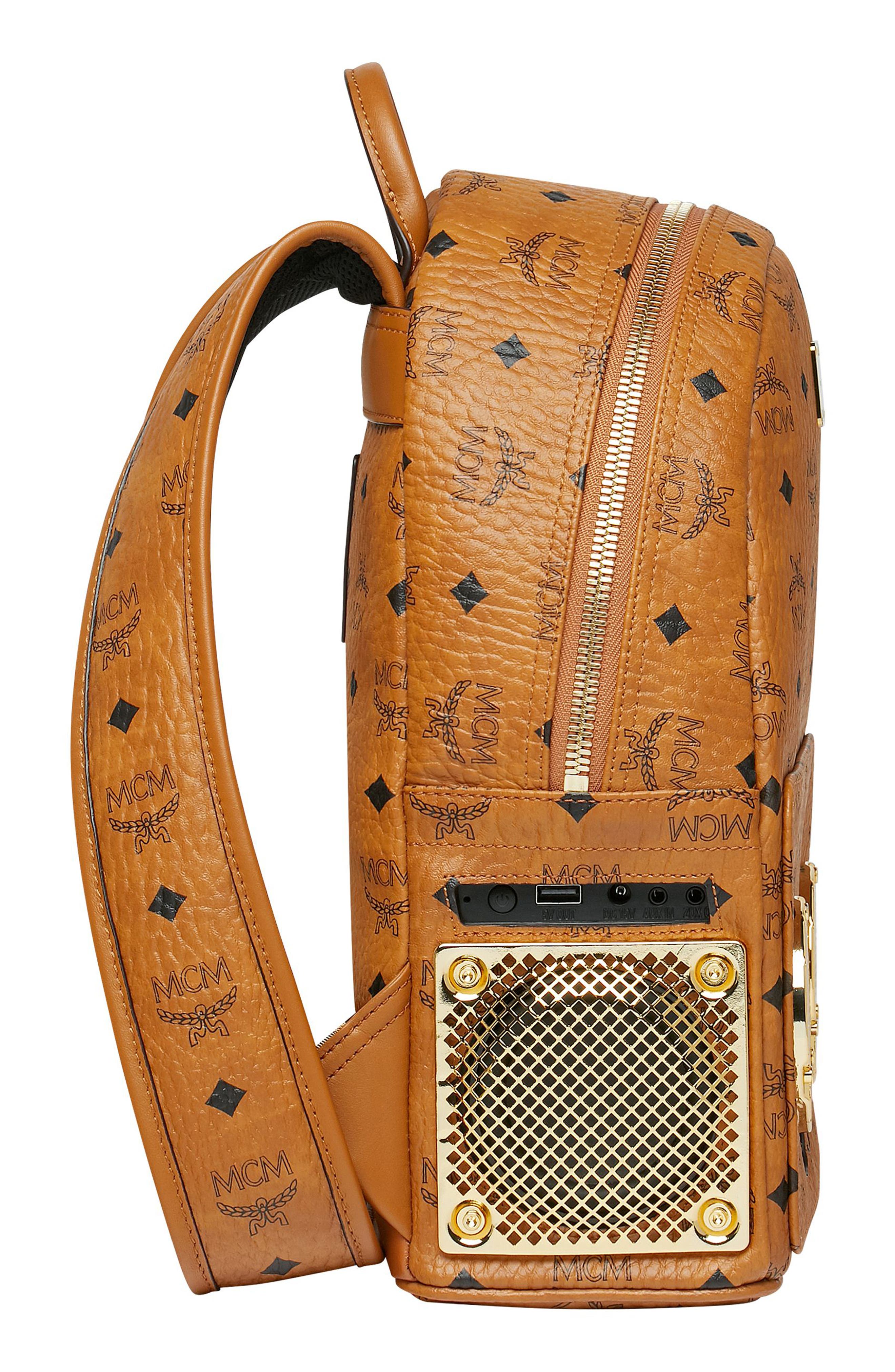 MCM x Wizpak Visetos Sound System Backpack, Alternate, color, 