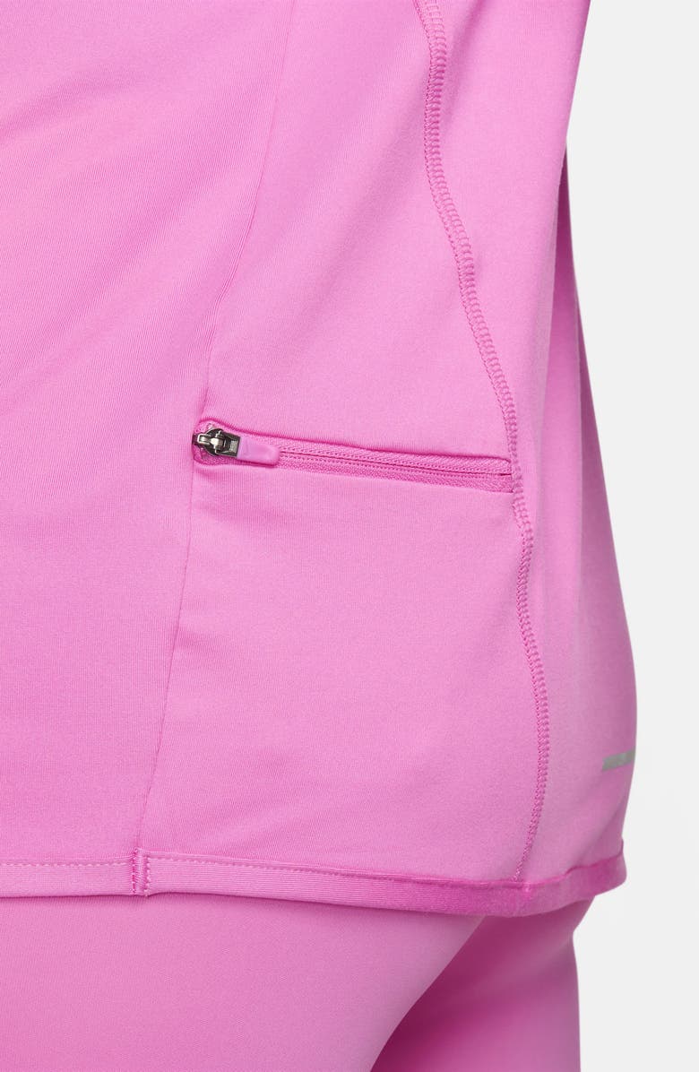 Nike Dri-FIT Swift Element UV Quarter Zip Running Pullover, Alternate, color, Playful Pink
