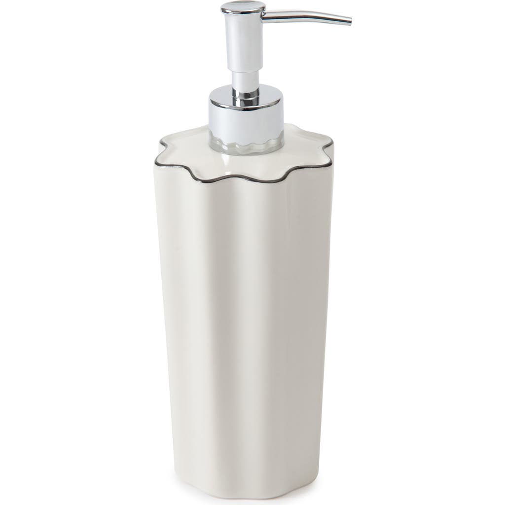 Kassatex Le Marais Porcelain Lotion Dispenser in White/Black  product