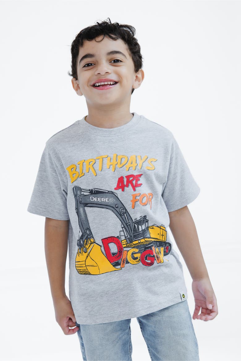 Birthday T-Shirt, Alternate, color, Heather Gray