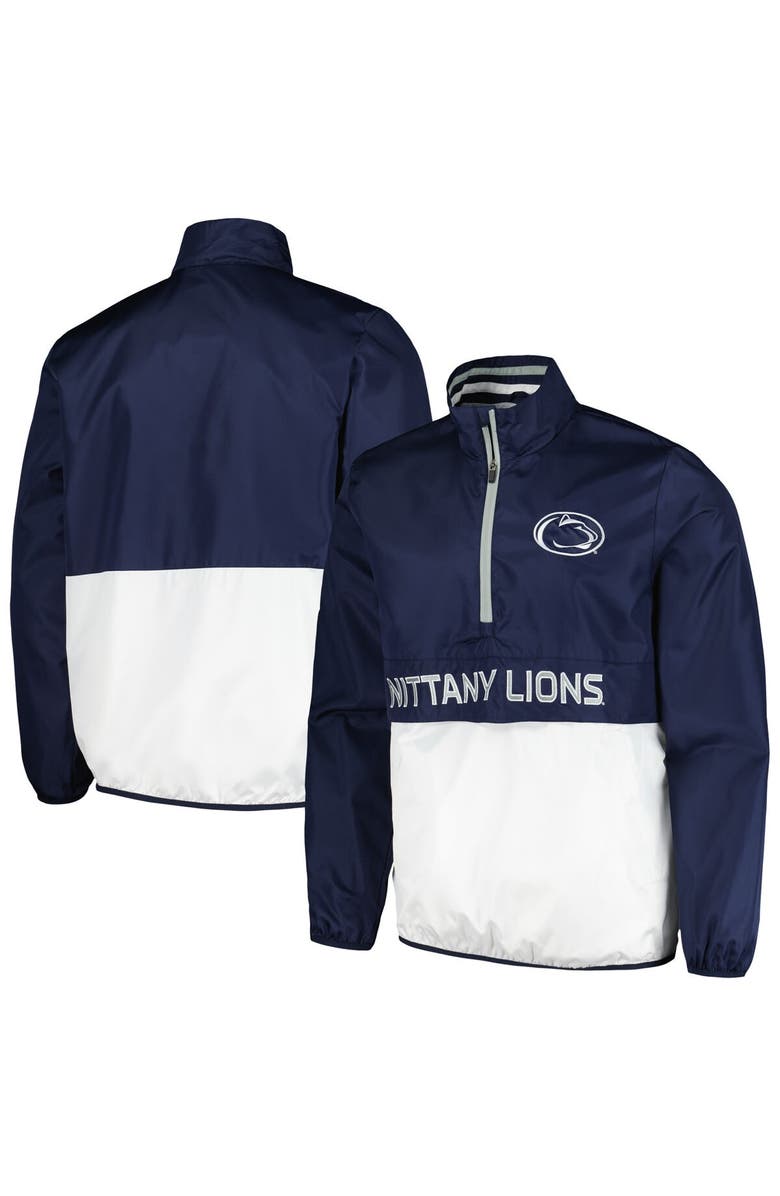 G-III SPORTS BY CARL BANKS Men's G-III Sports by Carl Banks Navy Penn State Nittany Lions Cornerman Half-Zip Top, Main, color, 