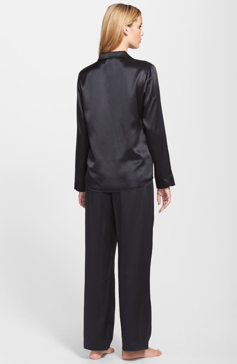 Nordstrom Collection 'Luxe' Silk Pajamas, Alternate, color,