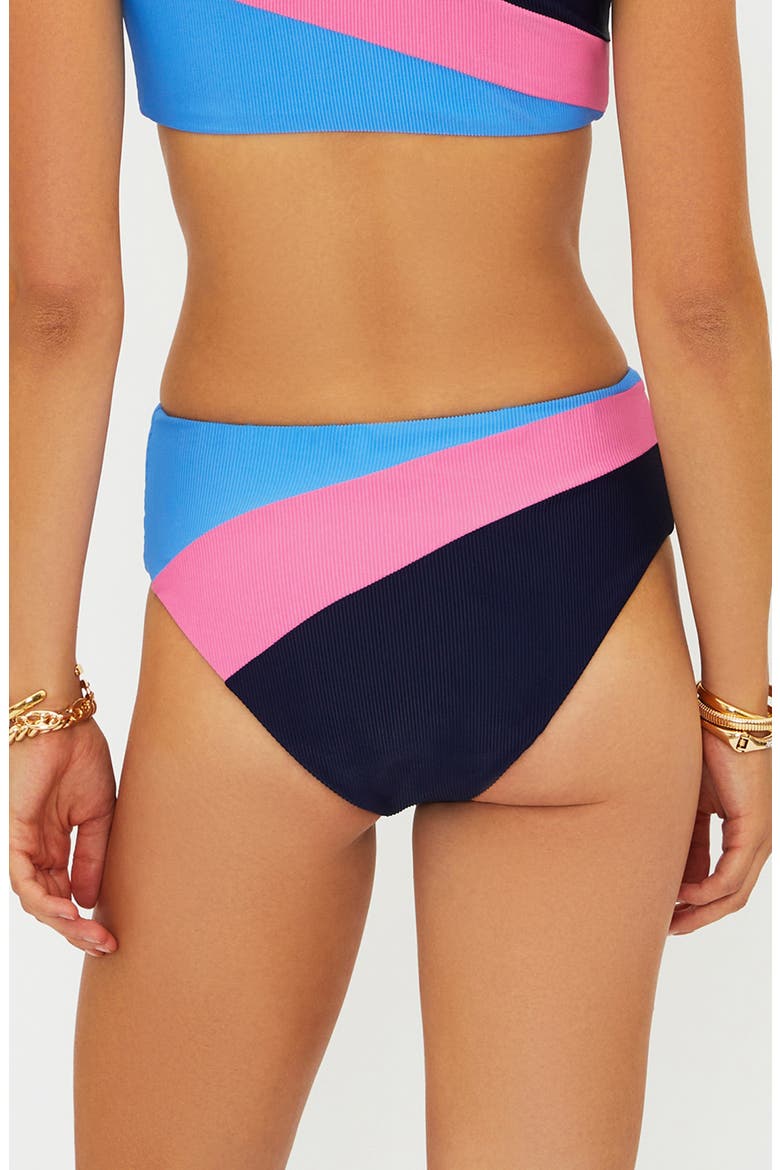Evie Rib Colorblock Bikini Bottoms, Alternate, color, PARADISE HARBOR COLORBLOCK