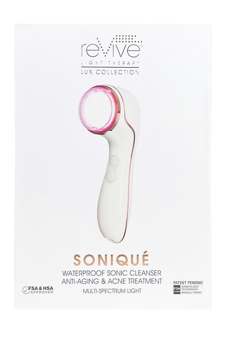Lux Sonique LED Sonic Cleansing Device, Alternate, color, WHITE