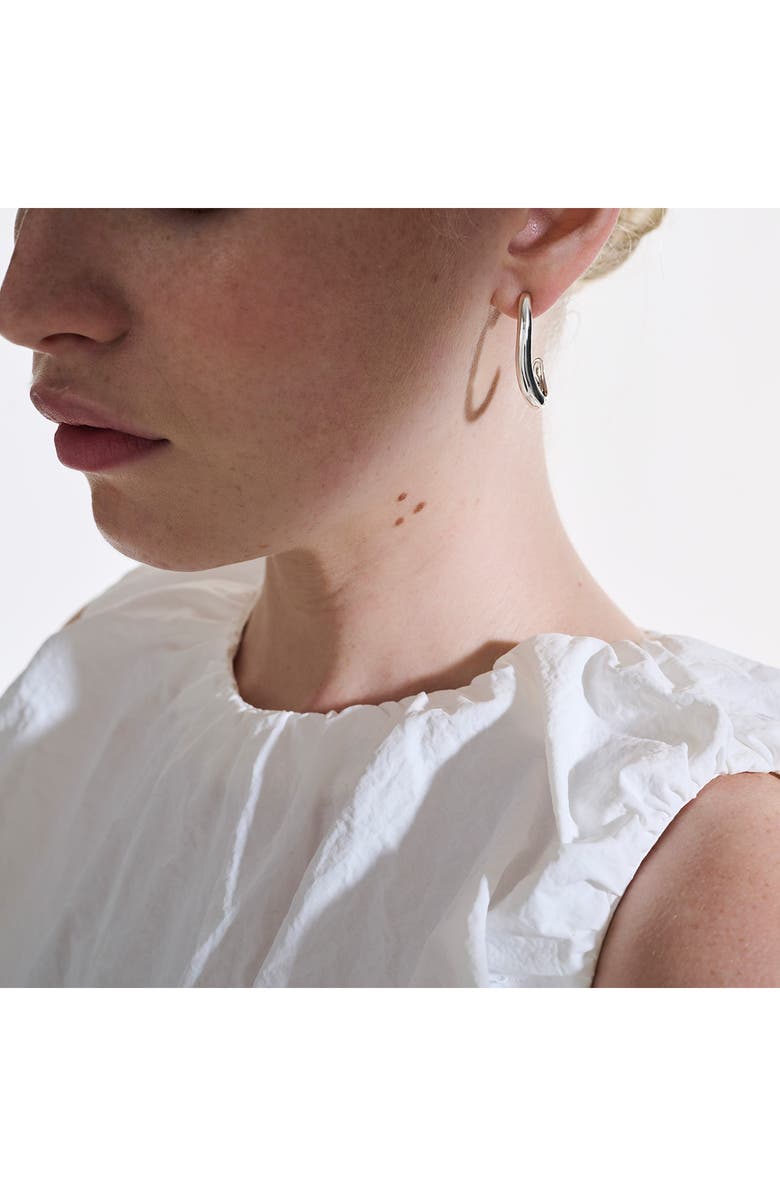 John Hardy Medium Surf J Hoop Earrings, Alternate, color, 