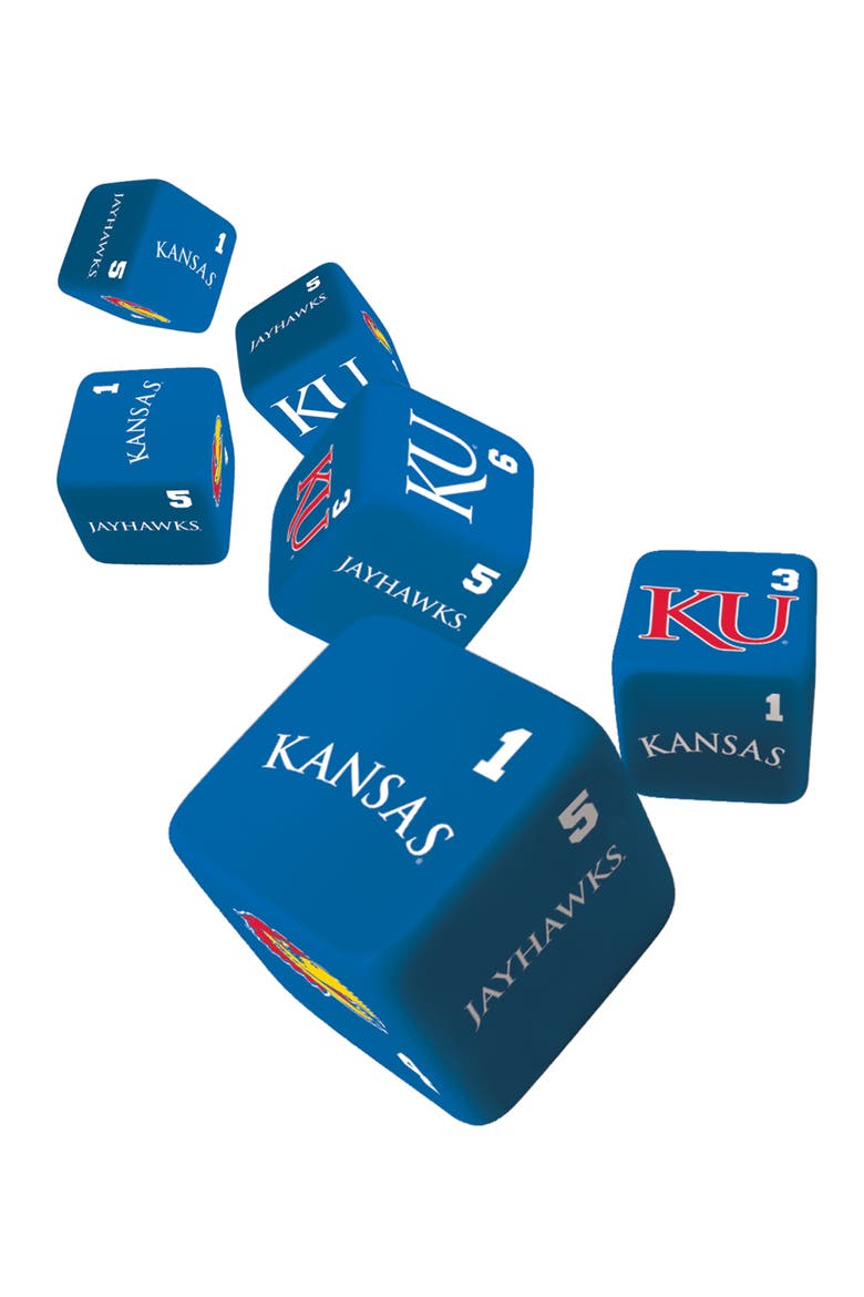 Kansas Jayhawks Dice Set - 19mm, Alternate, color, Multicolor