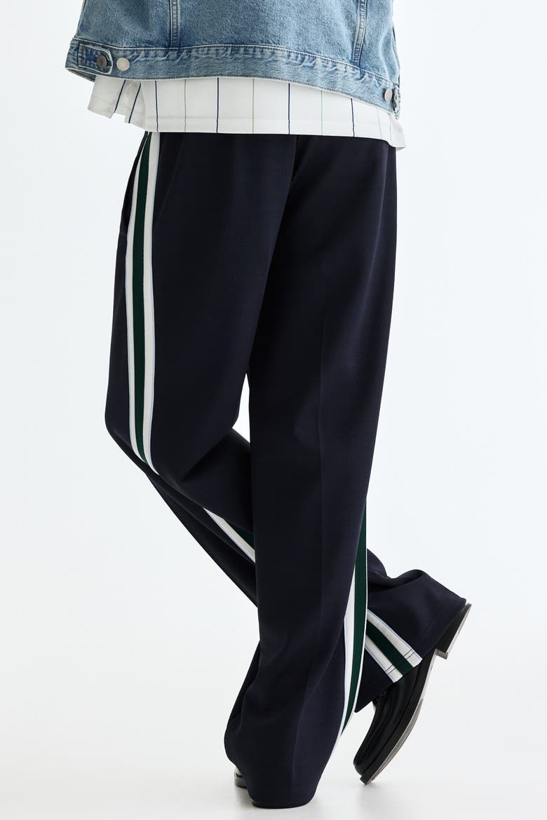 Relaxed Fit Track Pants, Alternate, color, Navy blue/stripes