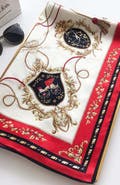 SILKSILKY Pure Mulberry Silk Printed Square Shawl Scarf