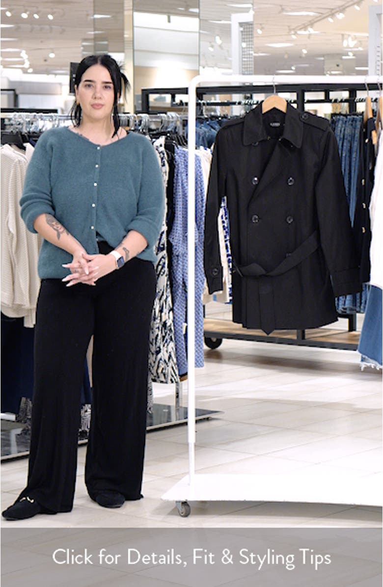 Double Breasted Cotton Blend Jacket, sales video thumbnail