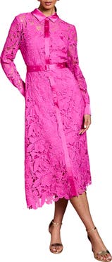 Coast Lace Shirt Long Sleeve Dress
