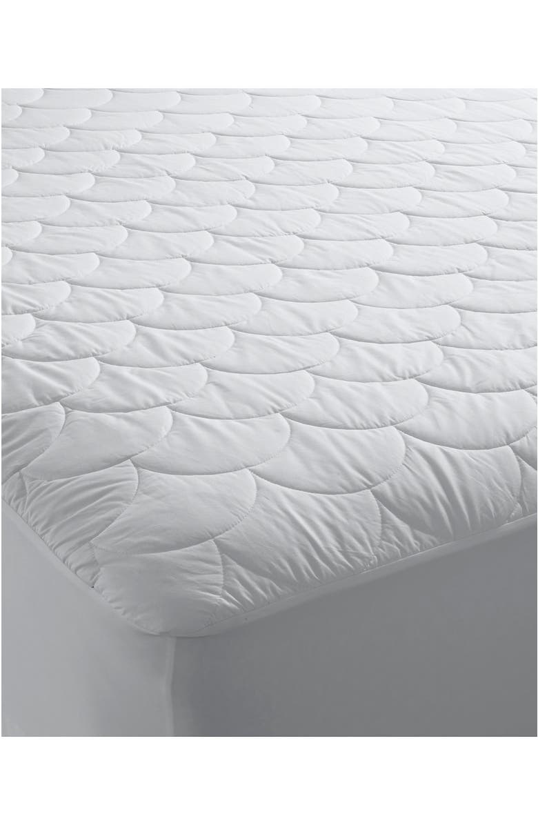 Lands' End Waterproof Mattress Pad, Main, color, White