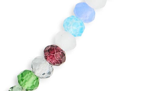 Leith Cubic Zirconia & Crystal Beaded Carabiner Necklace