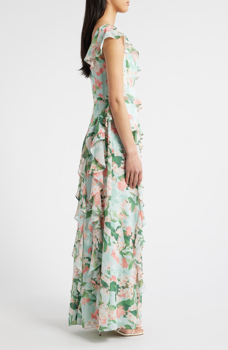 Floral Ruffle Maxi Dress