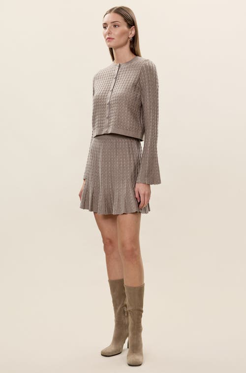 Rebecca Taylor Dorothy Sweater Skirt In Brown