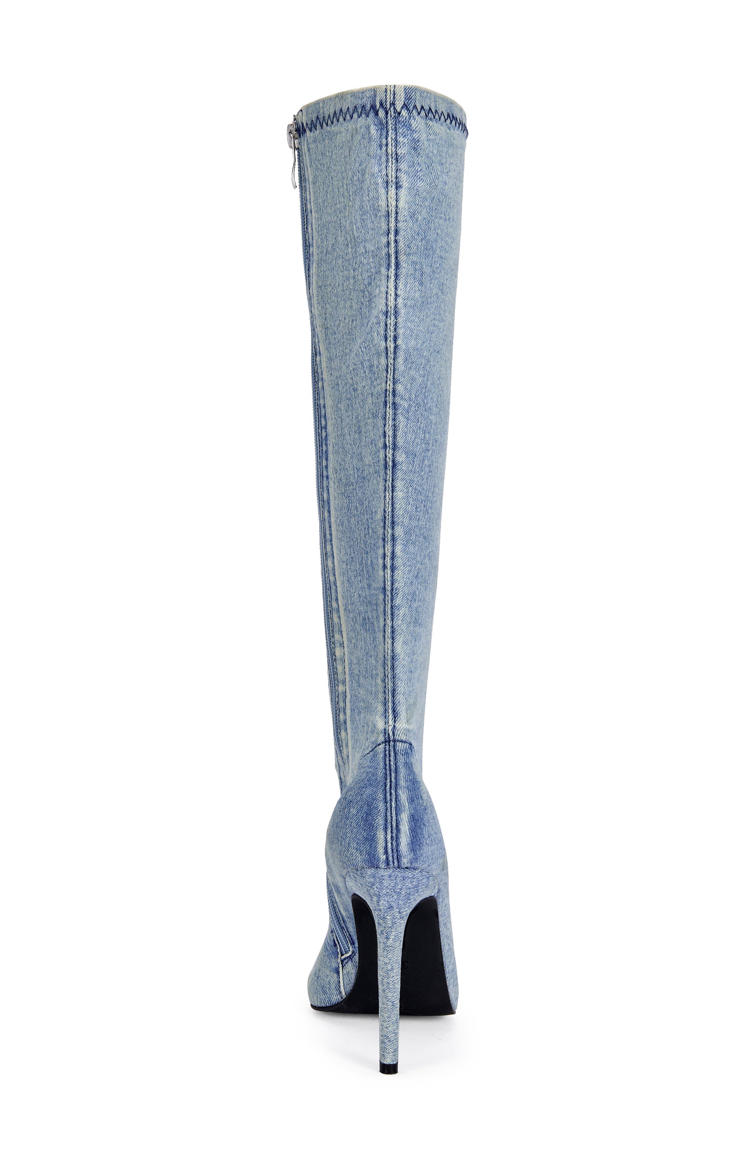 Calana Denim Pointy Toe Boot, Alternate, color, DENIM