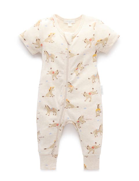 Rib Short Sleeve Romper