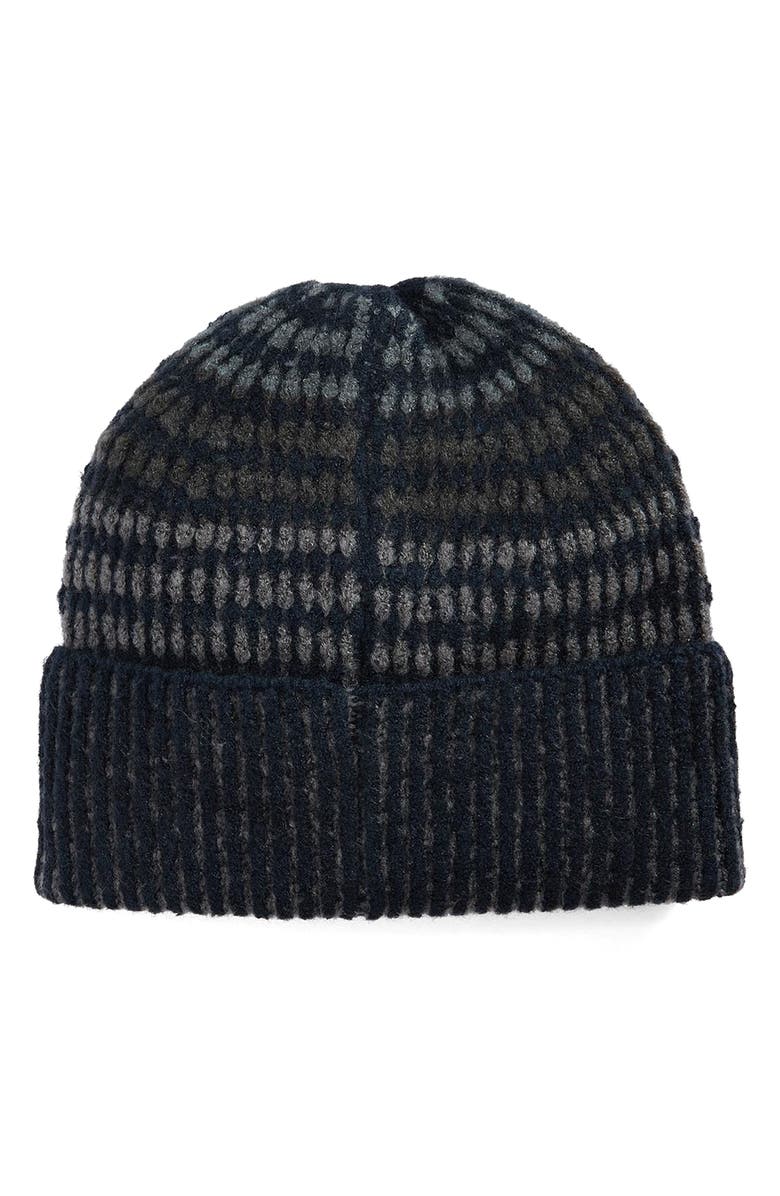 Barbour Harray Beanie, Alternate, color, Navy/ Basalt Blue