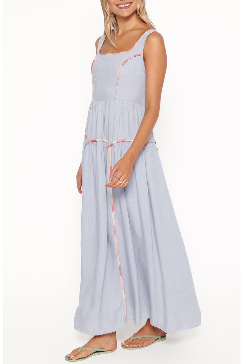 Kyla Maxi Dress, Alternate, color, LIGHT BLUE LINEN
