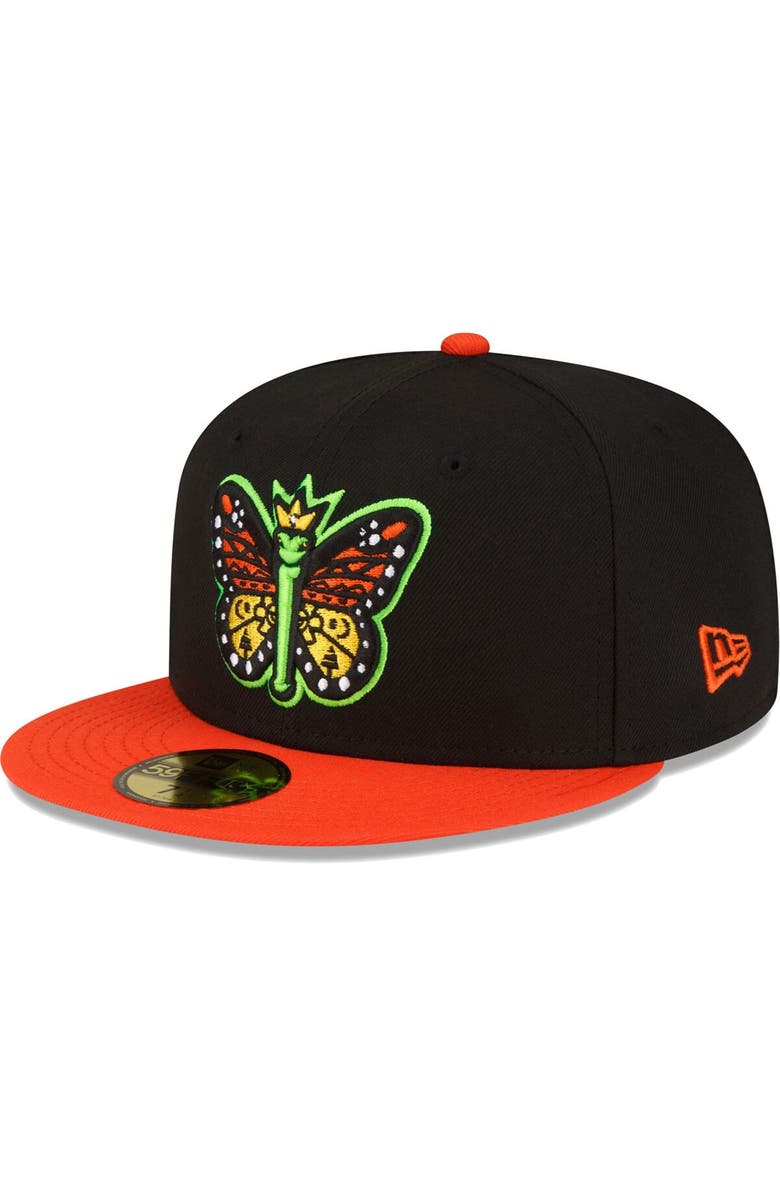 New Era Men's New Era Black Eugene Emeralds Copa De La Diversion 59FIFTY Fitted Hat, Main, color, 