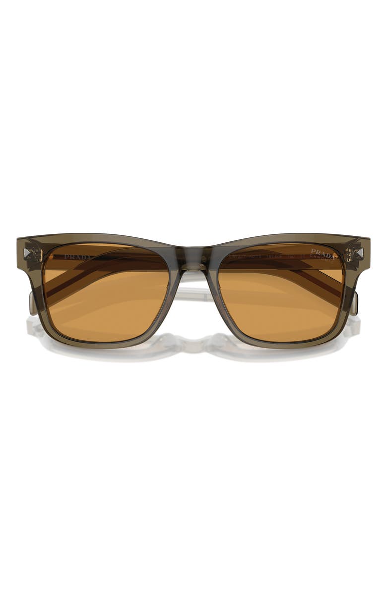 Prada 51mm Rectangular Sunglasses, Alternate, color, 