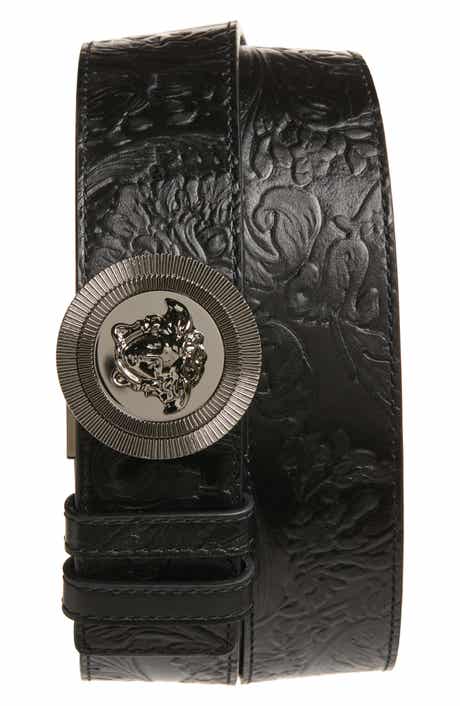 Versace Medusa Biggie Leather Reversible Belt