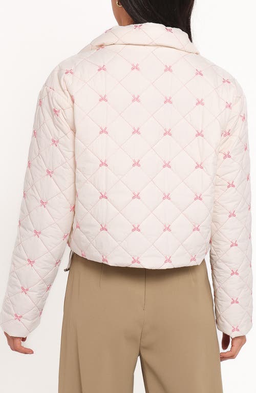 Petal And Pup Petal & Pup Adi Diamond Quilted Jacket In Pink