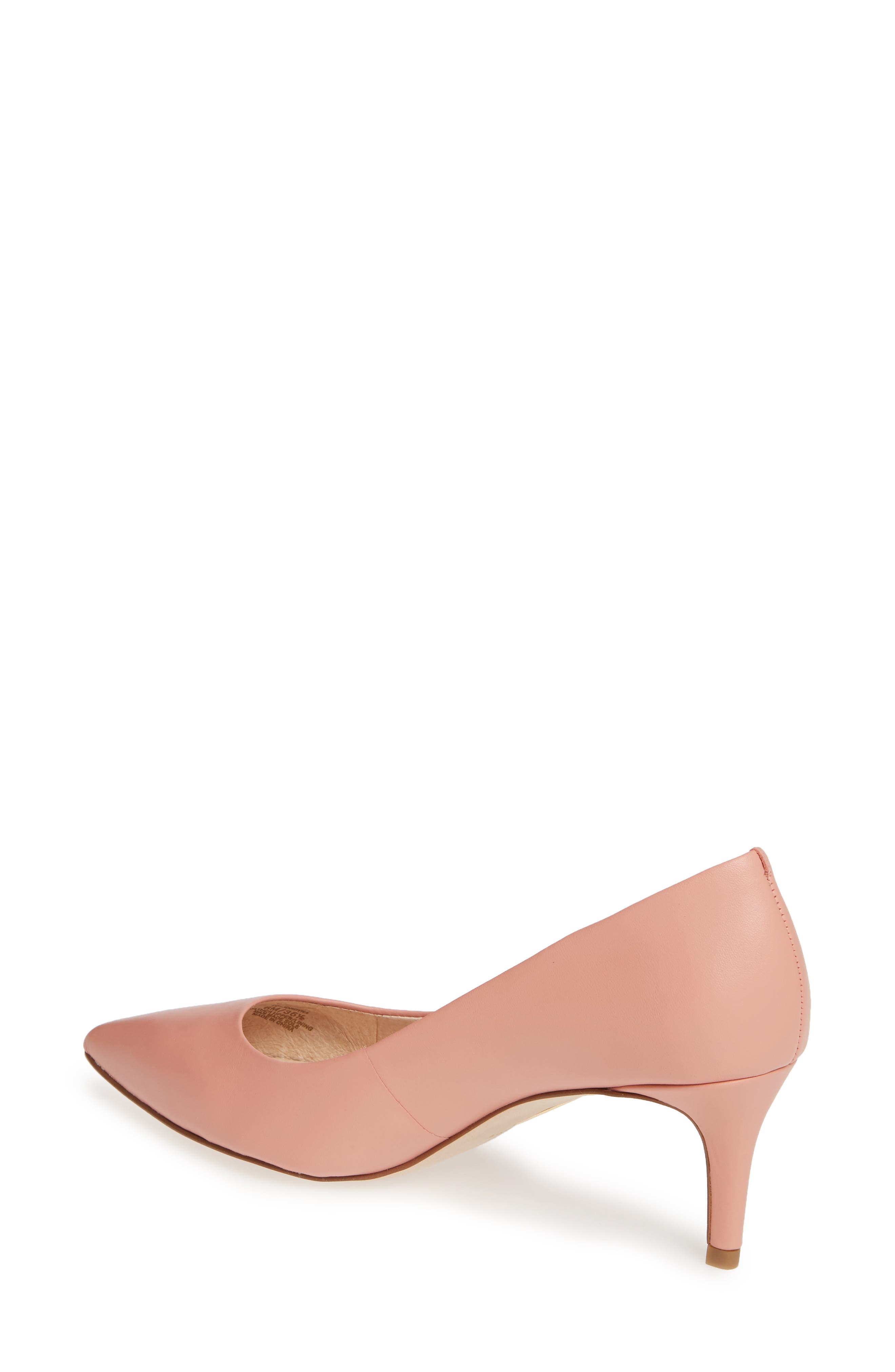 Jordyna Pointed Toe Pump, Alternate, color, ROSINA LEATHER