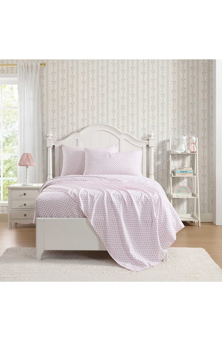 Laura Ashley Sweet Ladybugs Sheet Set, Alternate, color, Lt-Pastel Pink