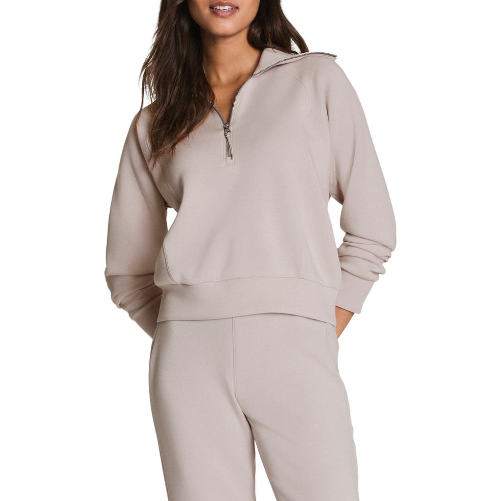Spanx ® Airessentials Half Zip Sweatshirt In Gray