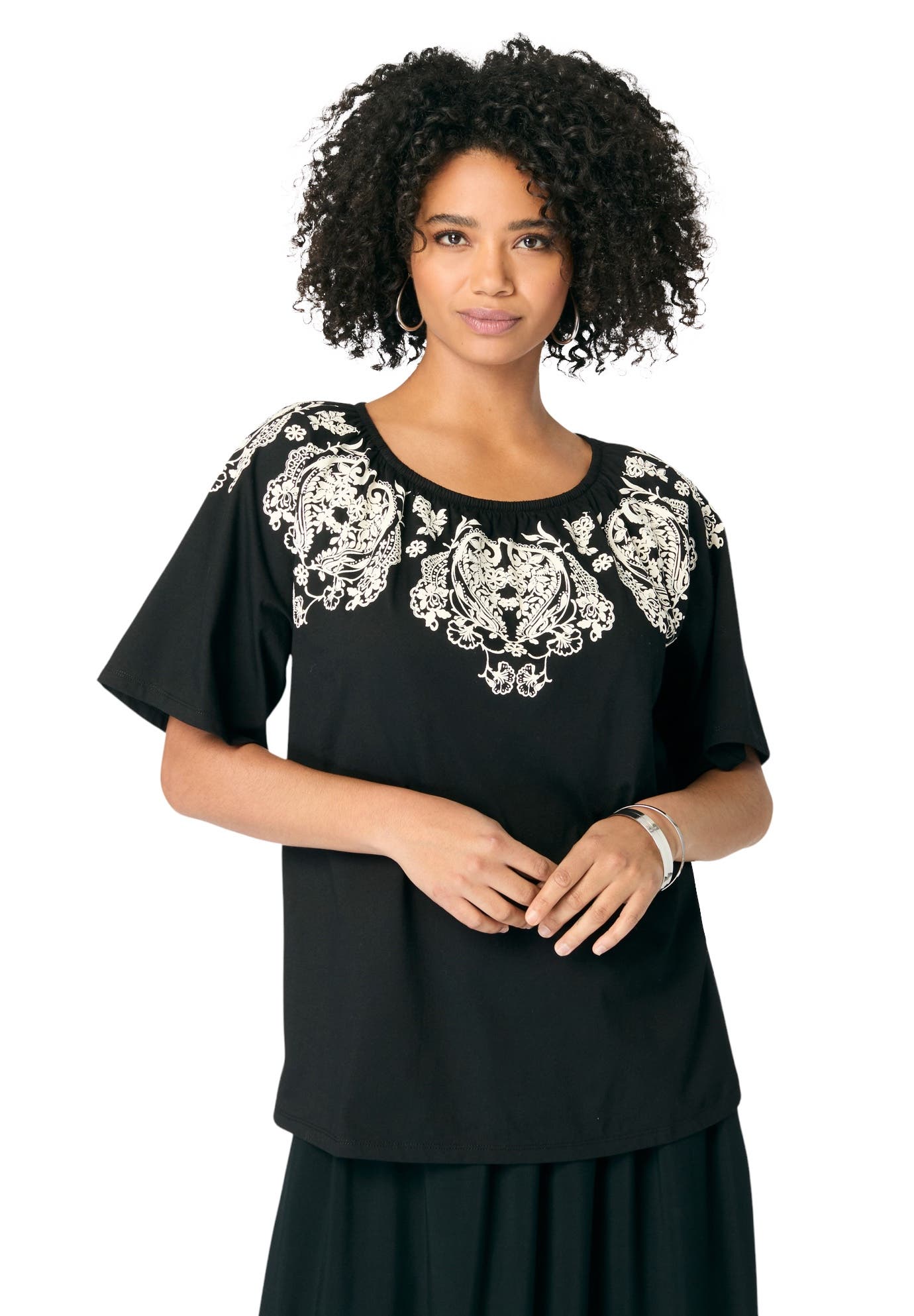 selected BLACK IVORY PAISLEY