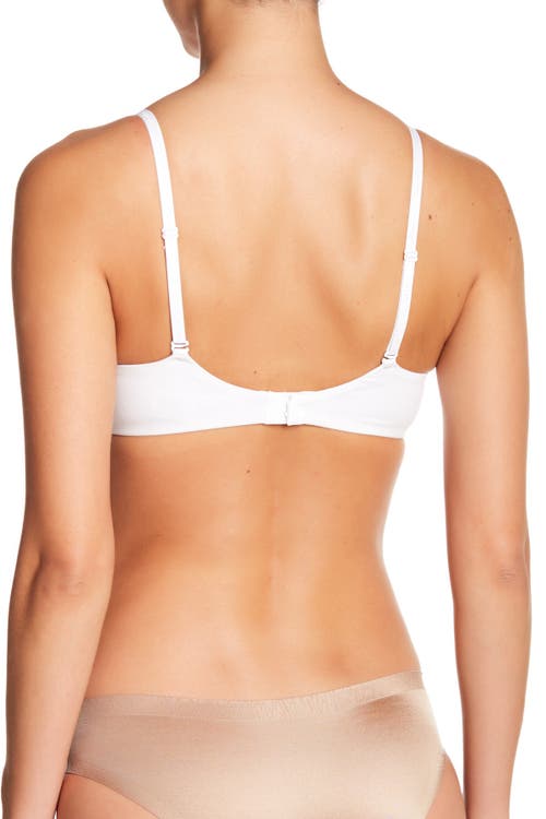 Calvin Klein Convertible Strap Lightly Lined Demi Bra In White