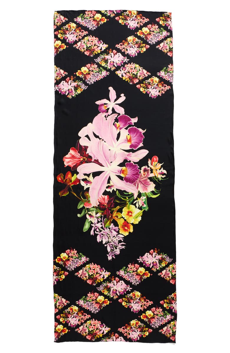 Ted Baker London Lost Gardens Silk Scarf, Alternate, color,