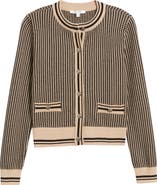 ZOE AND CLAIRE Contrast Trim Cardigan