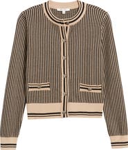 ZOE AND CLAIRE Contrast Trim Cardigan