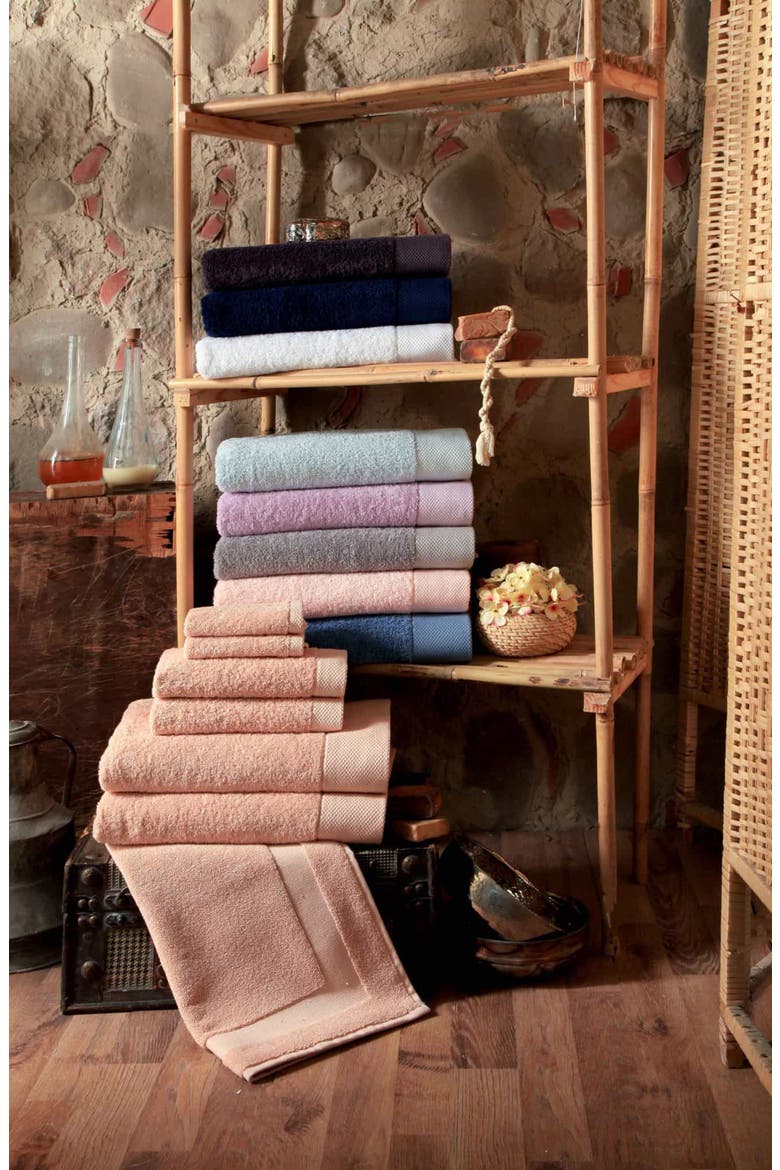 Signature Turkish Cotton Silver Bath Towel - Set of 4, Alternate, color, SILVER